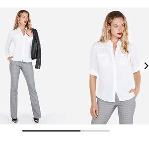 Express Portofino Ivory Shirt